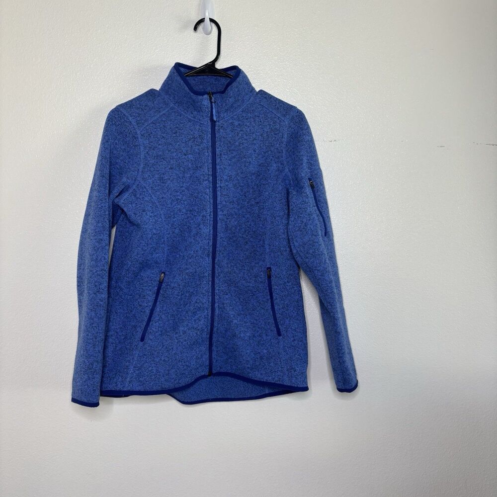 L.L.Bean Women’s Sweater Fleece Full-Zip Jacket Blue Small Cozy Outdoor